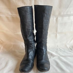 FRYE Anna Inside Zip Black Boot Size 7.5